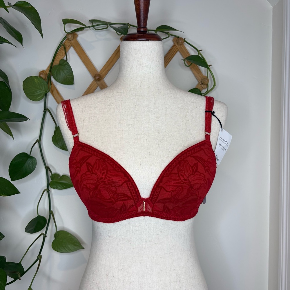 AUBADE Push-Up Red Bra - Picture 2 of 14